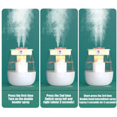 Air Purifier and Humidifier Combo, USB Humidifier with Humidity Display, Quiet Cool Mist Humidifier for Bedroom and Office Plants, Easy to Clean