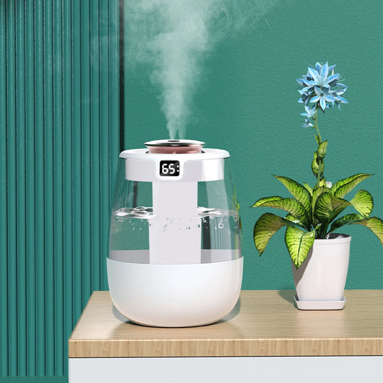 Air Purifier and Humidifier Combo, USB Humidifier with Humidity Display, Quiet Cool Mist Humidifier for Bedroom and Office Plants, Easy to Clean