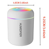 180ML Mini Air Humidifier USB Electric Aroma Diffuser Essential Oil Purifier Aromatherapy Mist Maker Lights for Car Home Bedroom